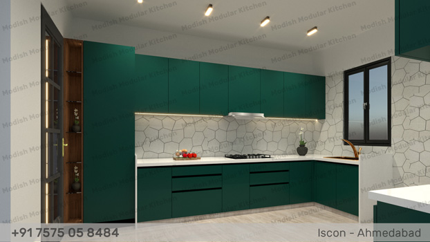 wooden modular kitchen manufacturer in Naranpura